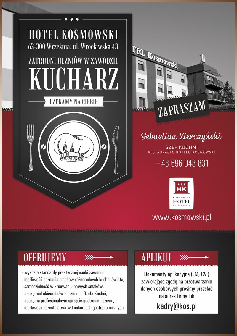 Hotel Kosmowski we Wrześni zatrudni uczniów