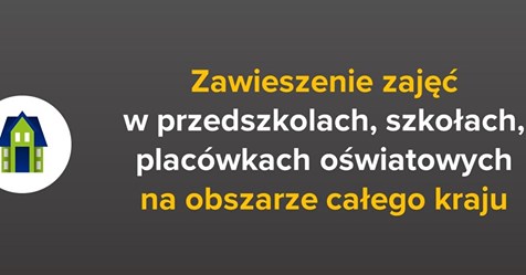 Zawieszenie zajęć w placówkach oświatowych